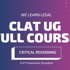 CRITICAL REASONING - CLAT UG 2026